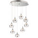 Swank LED 19 inch Polished Chrome Multi-Light Pendant Ceiling Light