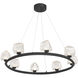 Castello LED 33.63 inch Matte Black Chandelier Ceiling Light
