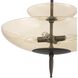 Fiorello 4 Light 21 inch Forged Bronze Convertible Pendant Ceiling Light