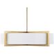 Cresson 4 Light 30 inch Matte Brushed Brass Pendant Ceiling Light