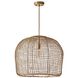 Selene 1 Light 23 inch Natural Pendant Ceiling Light