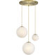 Pixie LED 28.75 inch Brushed Gold Chandelier Ceiling Light