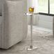 Pria 22 X 9 inch Crystal and Brushed Nickel Drink Table
