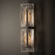 Arc 2 Light 37.6 inch Coastal Burnished Steel Outdoor Wall Sconce