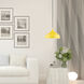 Amador 1 Light 11.75 inch Shiny Yellow with Polished Chrome Accents Pendant Ceiling Light