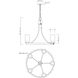 Livingston 5 Light 24.5 inch Satin Nickel Chandelier Ceiling Light