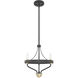 Merlin 12 inch Rustic Iron Chandelier Ceiling Light