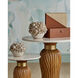Leather & Raffia 12 inch Brown and Natural Boxes, Set of 2