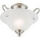 Coronado 1 Light 13 inch Brushed Nickel Semi-Flush Mount Ceiling Light