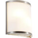 Artemis Basic Wall Sconce Wall Light in Brushed Steel