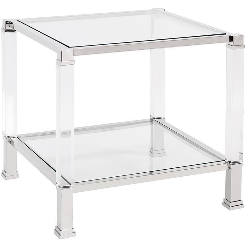 Clare 24 X 24 inch Silver Side Table