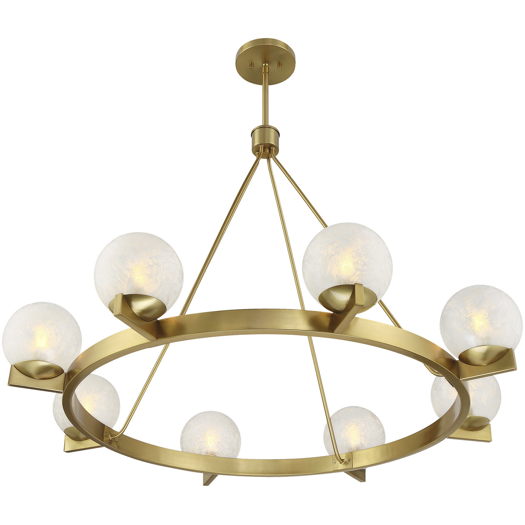 Darien 8 Light 42 inch Warm Brass Chandelier Ceiling Light