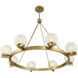 Darien 8 Light 42 inch Warm Brass Chandelier Ceiling Light