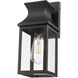 Stockwell 1 Light 13 inch Matte Black Exterior Wall Mount