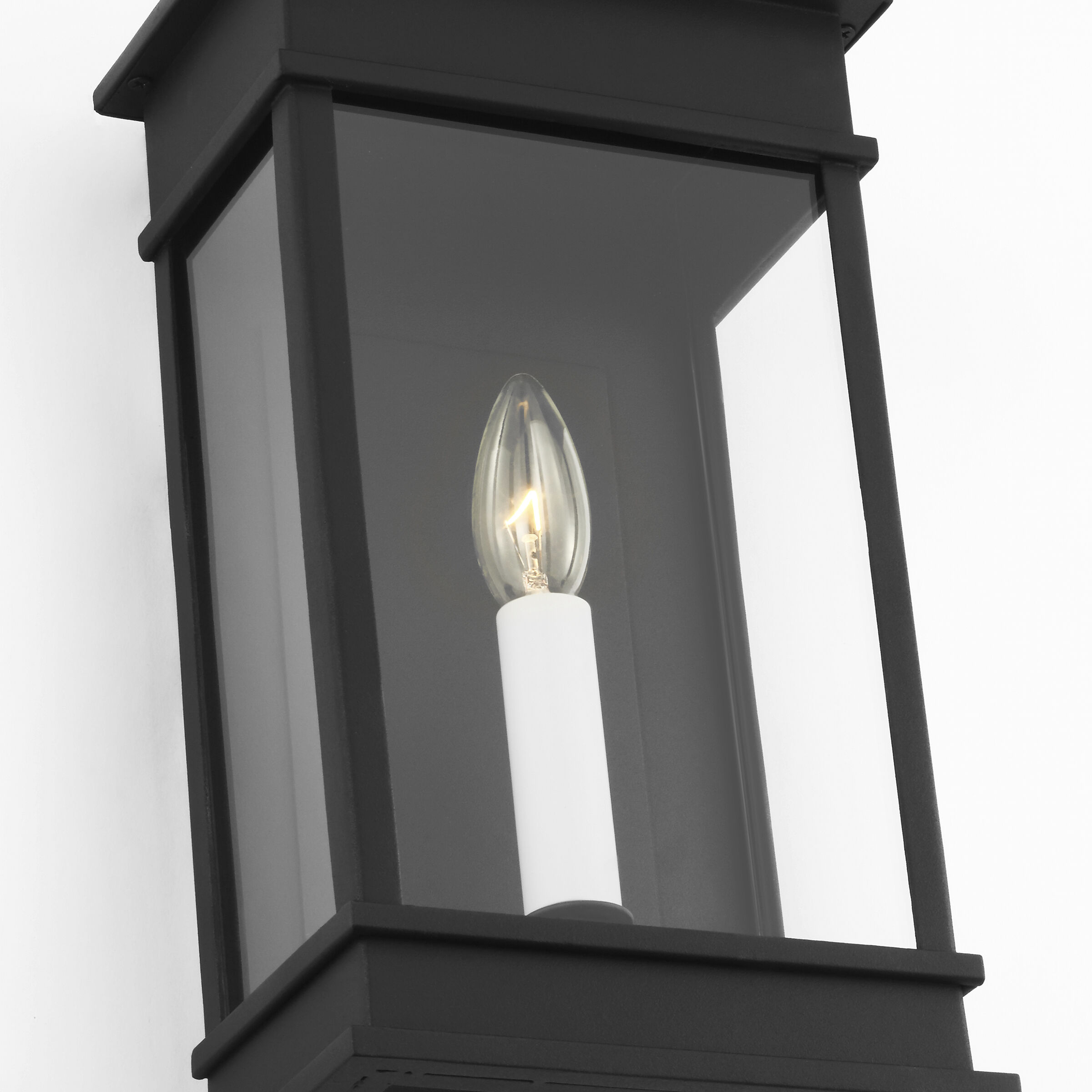 C&M by Chapman & Myers Cupertino 1 Light 13.13 inch Textured Black Outdoor Wall Lantern