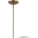 Phix LED 38.75 inch Champagne Bronze with Greige and White Chandelier Ceiling Light