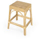 Robias Rectangular Rattan 24.5" Counter Stool in Natural