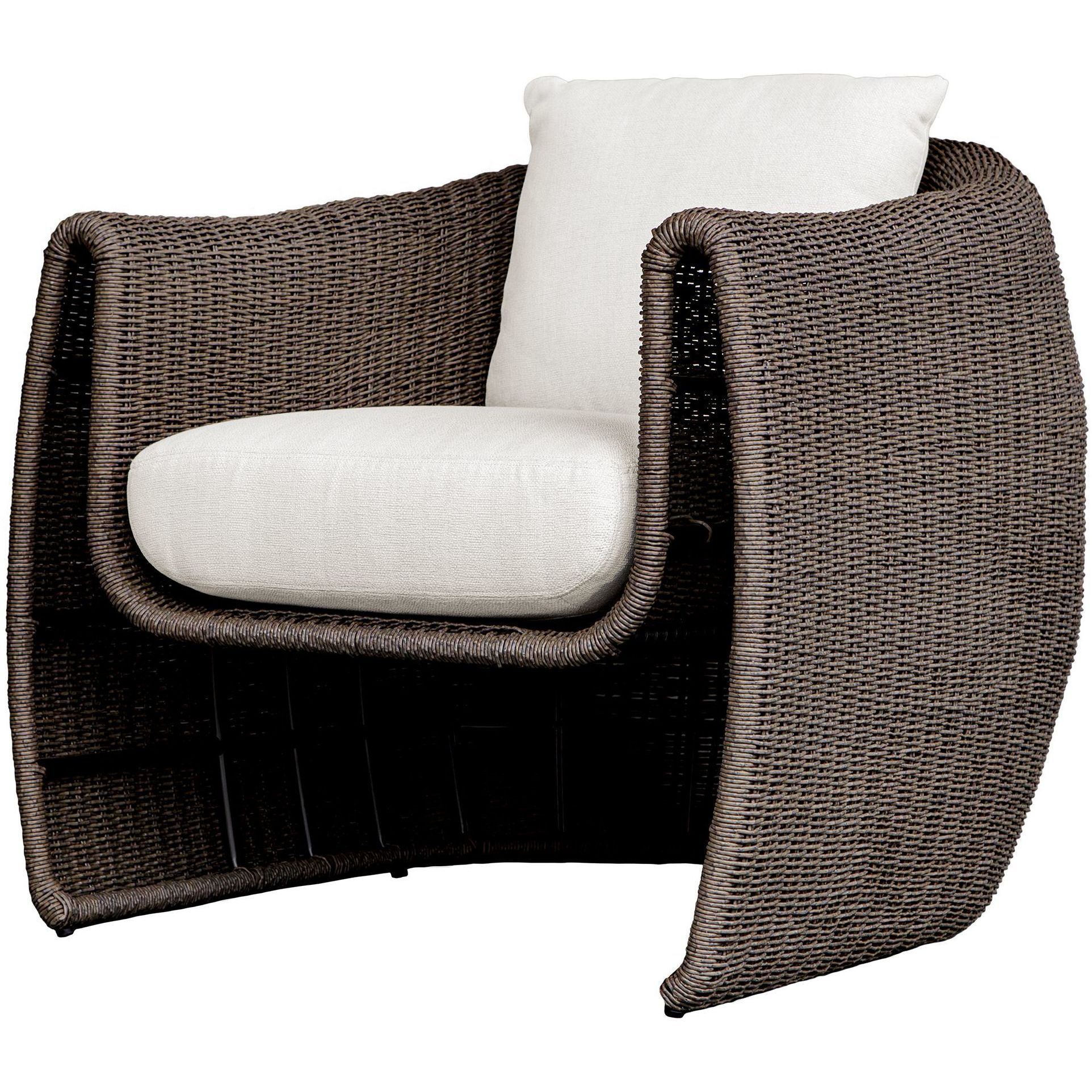 Tropic Mocha and Oyster White Outdoor Lounge Chair