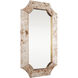 Farra 44 X 26 inch Poplar Burl with Weathered Brass Wall Mirror