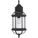 Kensington Outdoor Wall Lantern in Black