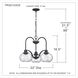 Trilogy 3 Light 22 inch Old Bronze Dinette Chandelier Ceiling Light