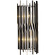 Park Row 2 Light 8 inch Matte Black and French Gold Wall Sconce Wall Light, Smithsonian Collaboration