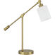 Indiana 24.09 inch Satin Brass Table Lamp Portable Light