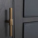 Jameson Natural Black / Black Faux Shagreen / Stained Gold Cabinet