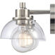 Julian Vanity Light Wall Light in Polished Nickel