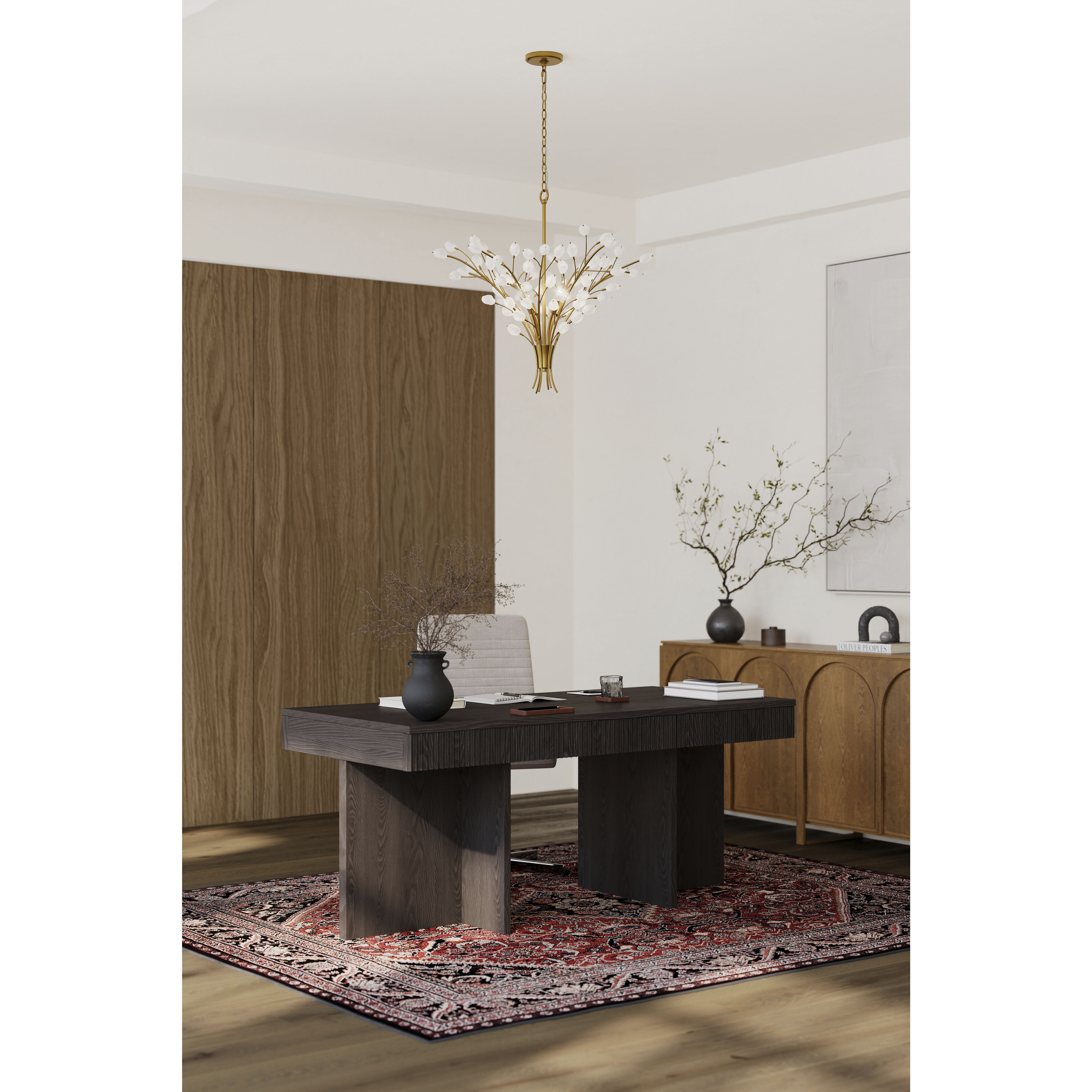 Ramus 4 Light 30 inch Painted Legacy Brass Chandelier Ceiling Light