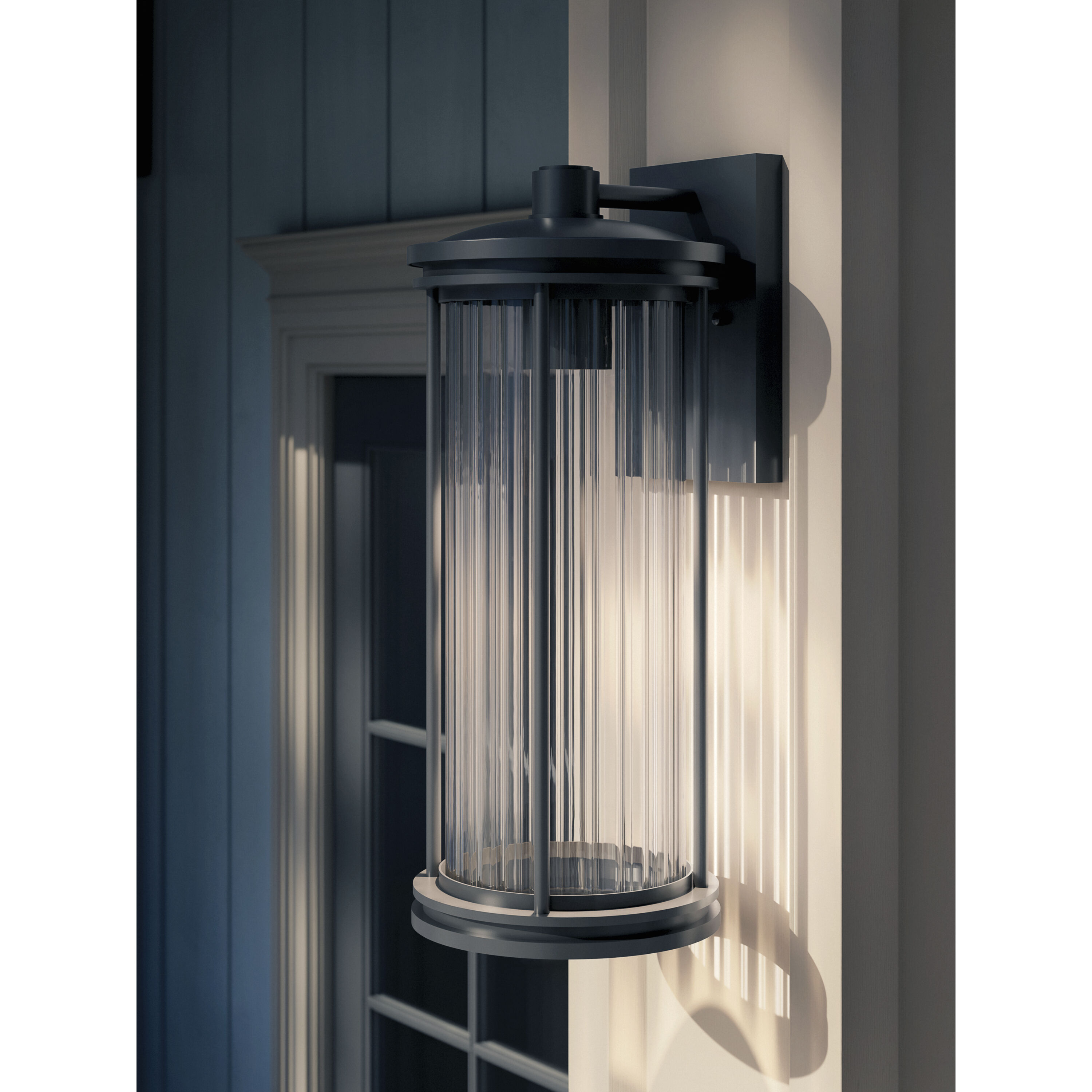 Barras 1 Light 20.25 inch Black Outdoor Wall Sconce