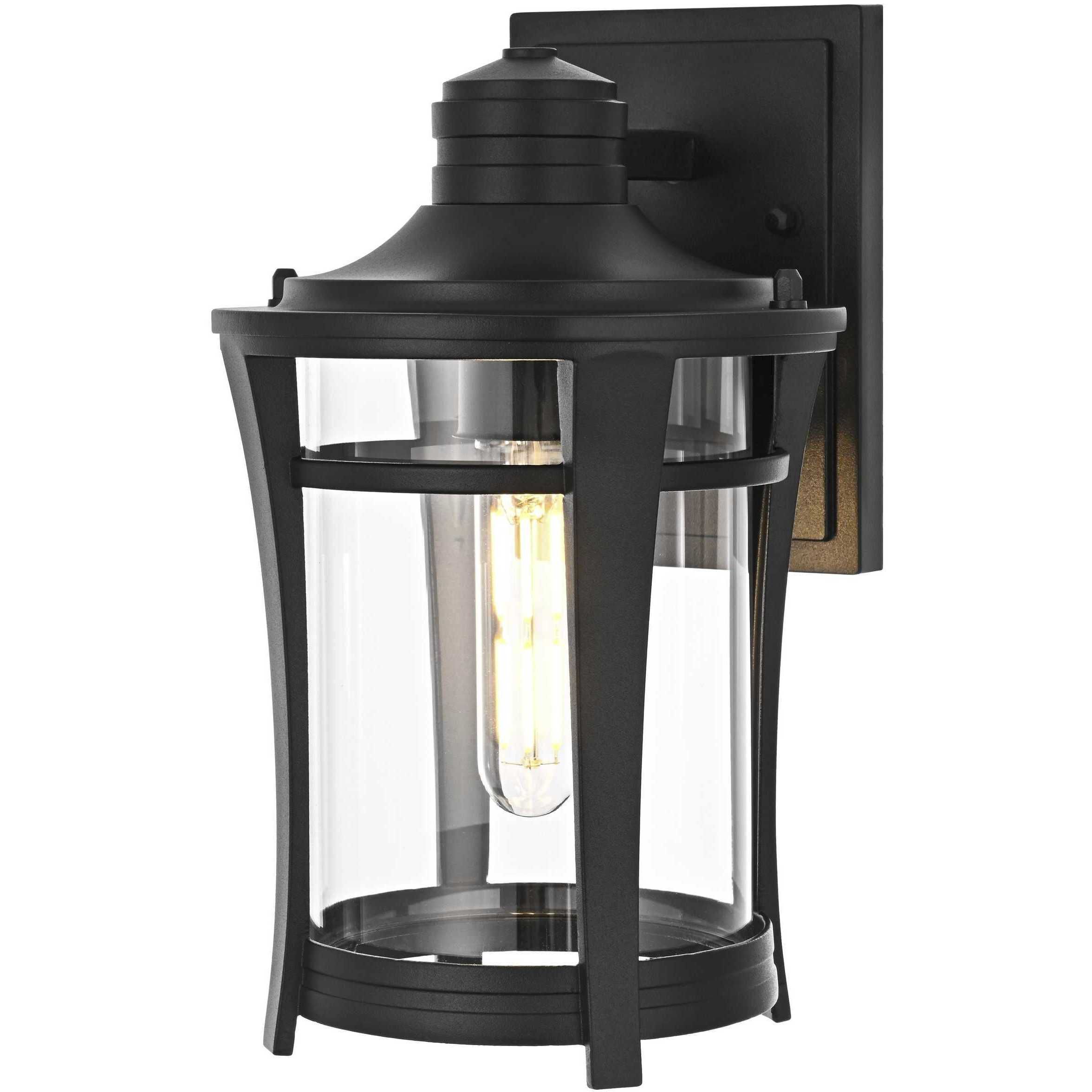 Artemis 1 Light 11 inch Black Outdoor Wall Sconce