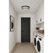 Rogue 3 Light 17 inch Black Flush Mount Ceiling Light
