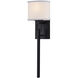 Alpine 1 Light 5.25 inch Matte Black ADA Wall Sconce Wall Light