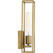 Leighton 1 Light 5 inch Weathered Brass Bath Light Wall Light