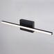 Ashburn LED 24 inch Matte Black Bathroom Light Wall Light