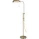 Pharmacy 46 inch 100 watt Antique Brass Floor Lamp Portable Light, Adjustable Pole