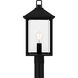 Fletcher 1 Light 21 inch Earth Black Outdoor Post Lantern