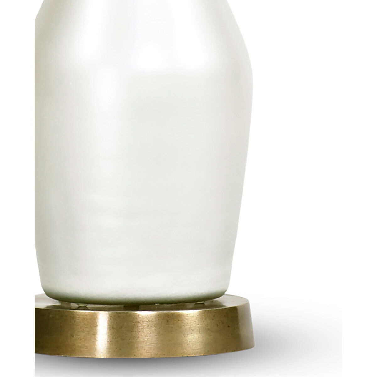 Carnation 35 inch 150.00 watt Antique Brass Table Lamp Portable Light in White