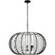 Caesar 8 Light 32 inch Carbon Pendant Ceiling Light