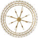 Simone LED 34.25 inch Burnished Gold Chandelier Ceiling Light in Alabaster, Drum
