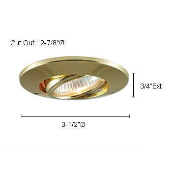 Signature 12V 3.5 inch Satin Chrome Undercabinet Recessed Lighting