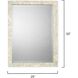 Naturally Elegant 33 X 25 inch Mother of Pearl Mirror