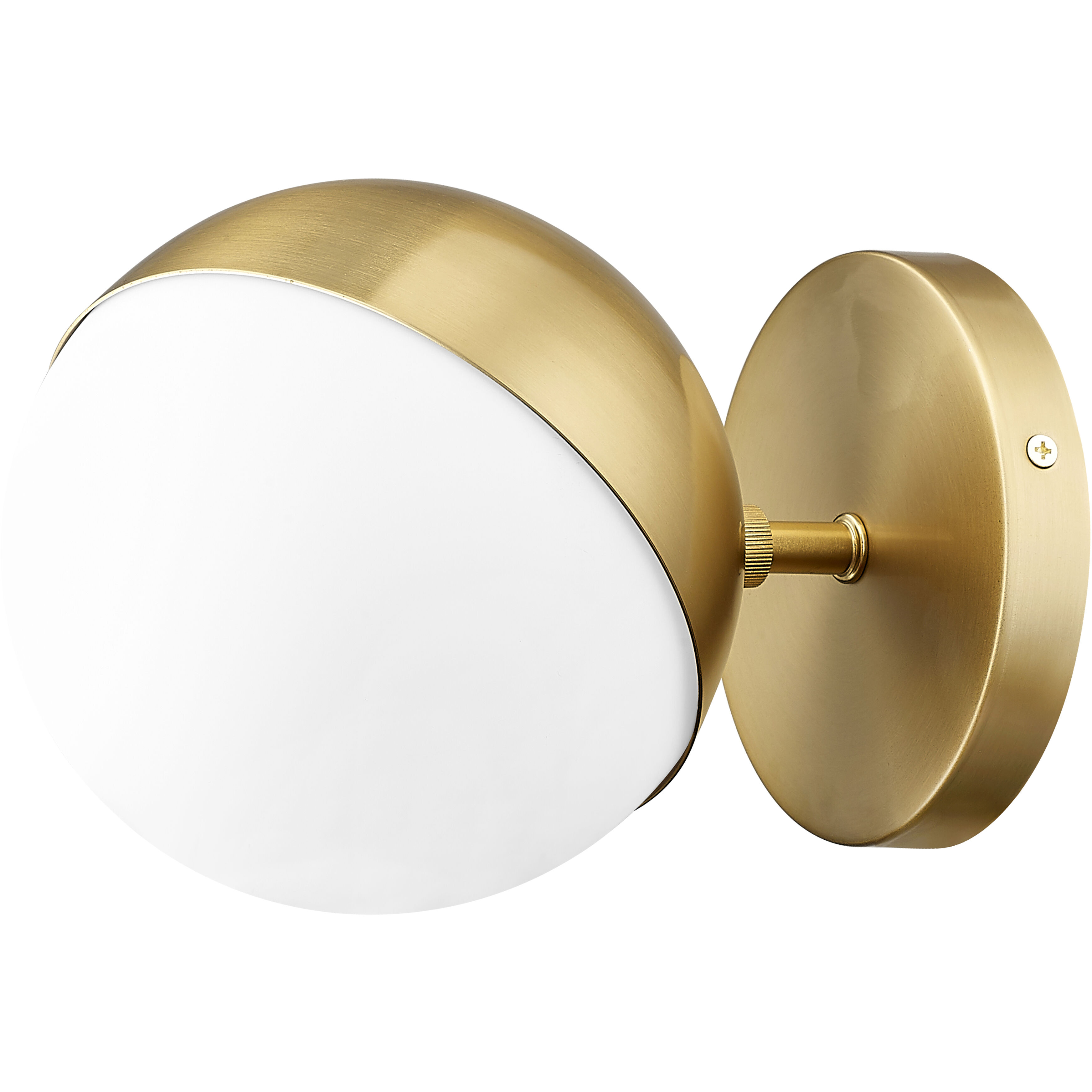 Realm Sphere Wall Sconce Wall Light in Modern Gold