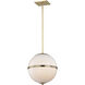 Truax 4 Light 16 inch Aged Brass Pendant Ceiling Light