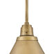 Arti 1 Light 15 inch Heritage Brass Pendant Ceiling Light
