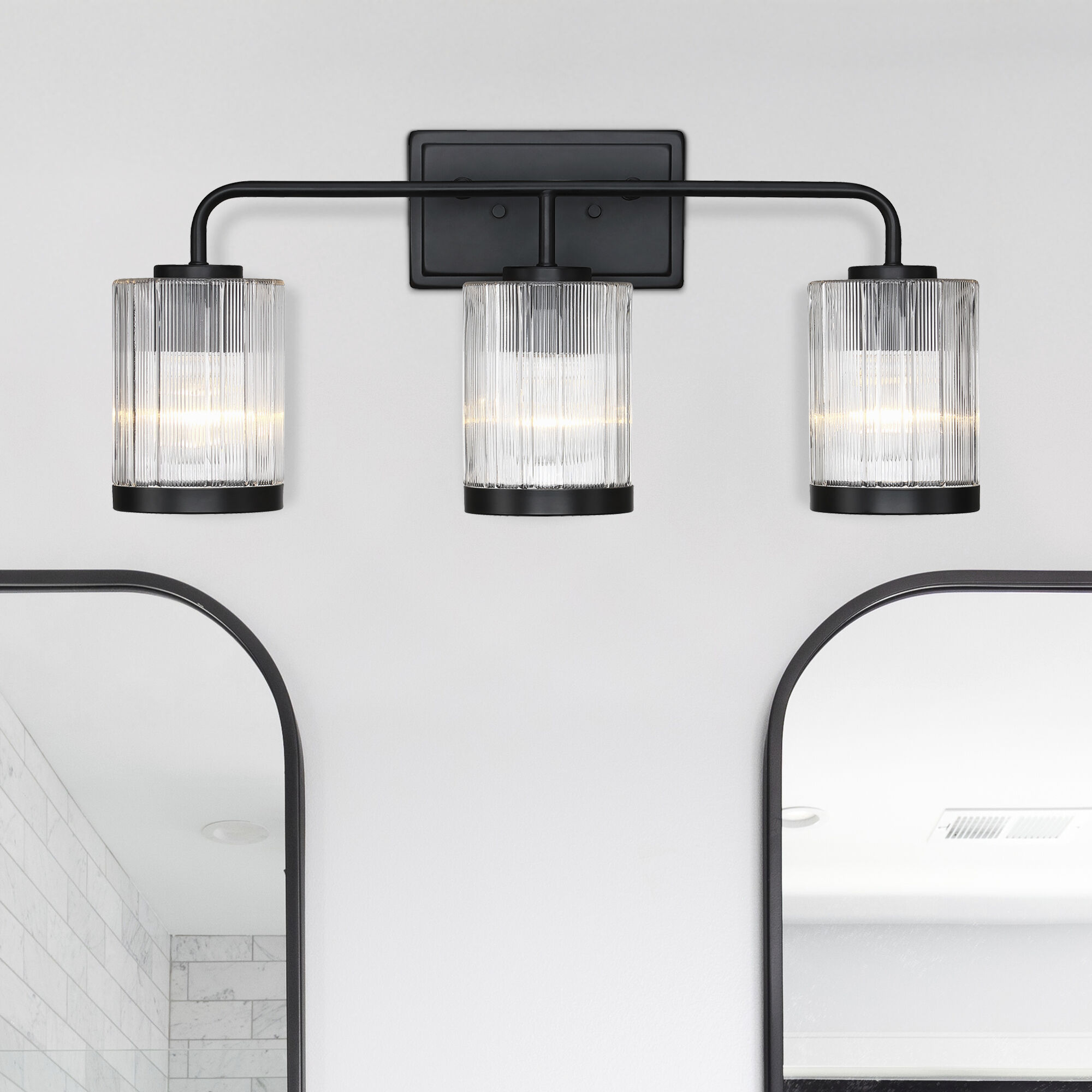 Aspen LED 24 inch Matte Black Vanity Wall Light