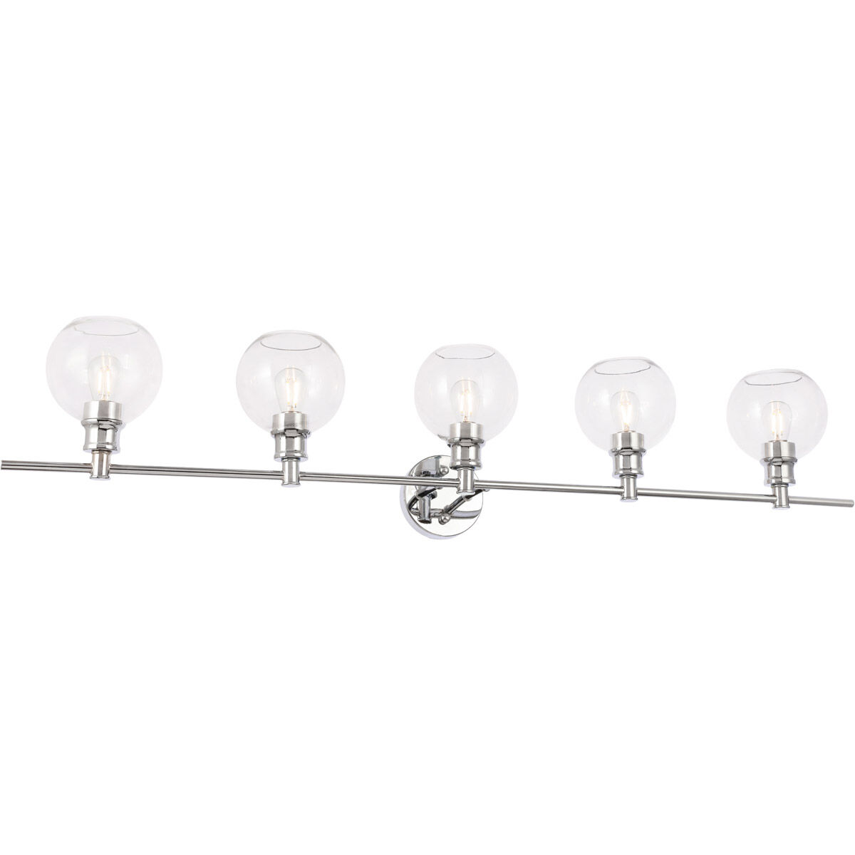 Collier 5 Light 47 inch Chrome Wall sconce Wall Light