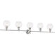 Collier 5 Light 47 inch Chrome Wall sconce Wall Light