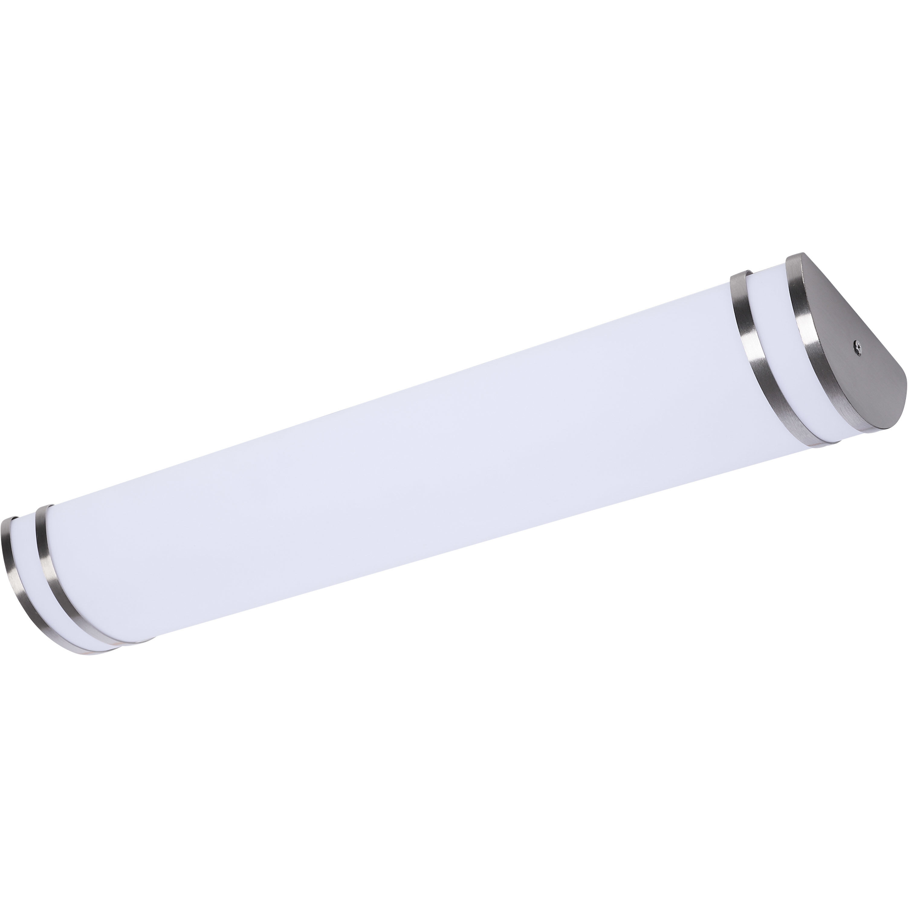 Glamour LED 24.02 inch Brushed Nickel Bath Vanity Light Wall Light